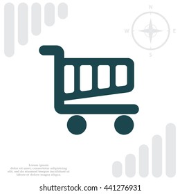 Vector shopping cart icon