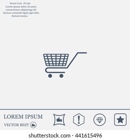 Vector shopping cart icon
