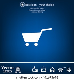 Vector shopping cart icon
