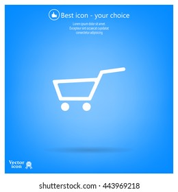 Vector shopping cart icon