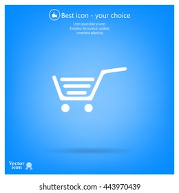 Vector shopping cart icon