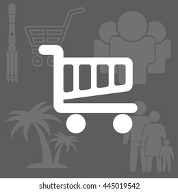 Vector shopping cart icon