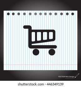 Vector shopping cart icon