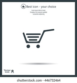 Vector shopping cart icon