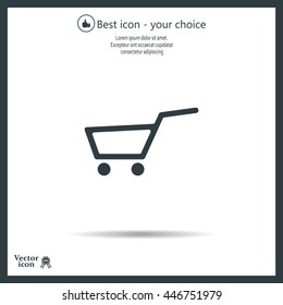 Vector shopping cart icon