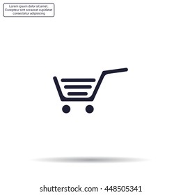 Vector shopping cart icon