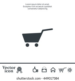 Vector shopping cart icon