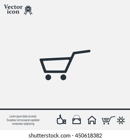 Vector shopping cart icon