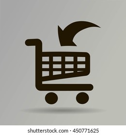 Vector shopping cart icon