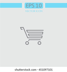 Vector shopping cart icon.