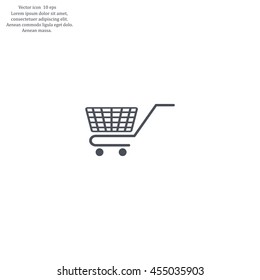 Vector shopping cart icon
