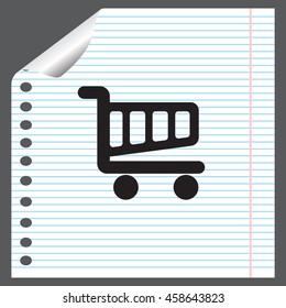 Vector shopping cart icon