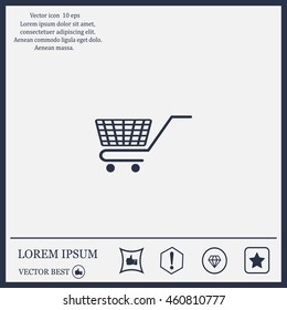 Vector shopping cart icon