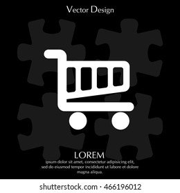 Vector shopping cart icon