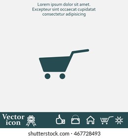 Vector shopping cart icon