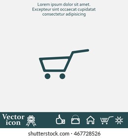 Vector shopping cart icon