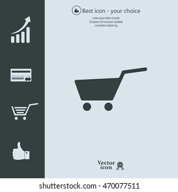 Vector shopping cart icon