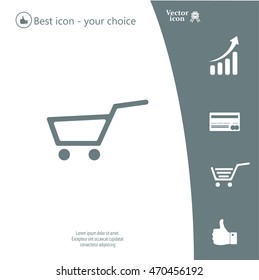 Vector shopping cart icon