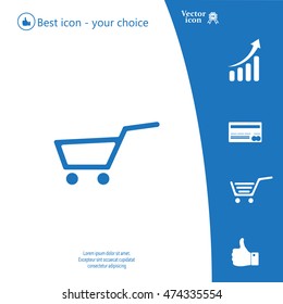 Vector shopping cart icon