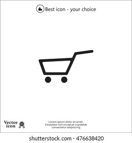 Vector shopping cart icon