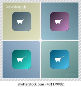 Vector shopping cart icon