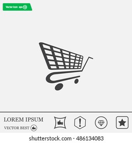 Vector shopping cart icon