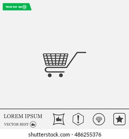 Vector shopping cart icon