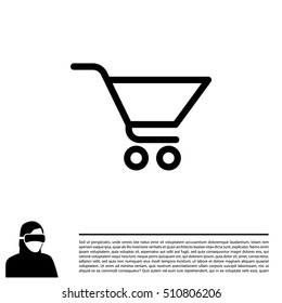 Vector shopping cart icon