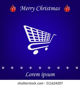 Vector shopping cart icon