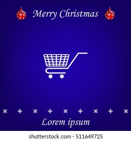 Vector shopping cart icon