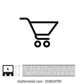 Vector shopping cart icon