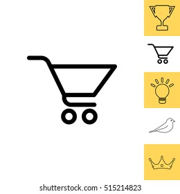 Vector shopping cart icon