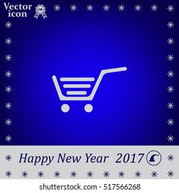 Vector shopping cart icon