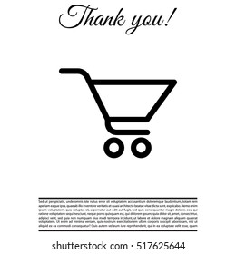 Vector shopping cart icon