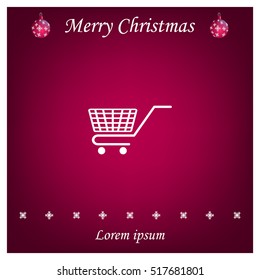Vector shopping cart icon