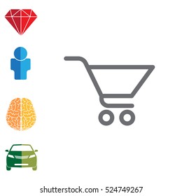 Vector shopping cart icon