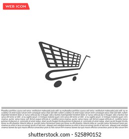 Vector shopping cart icon
