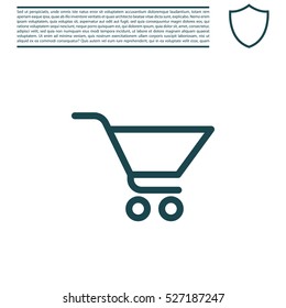 Vector shopping cart icon