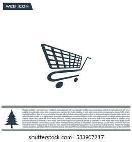Vector shopping cart icon