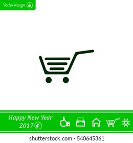 Vector shopping cart icon
