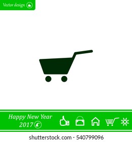Vector shopping cart icon
