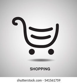 Vector shopping cart icon
