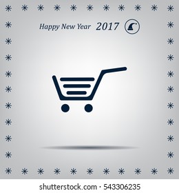 Vector shopping cart icon