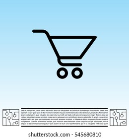 Vector shopping cart icon