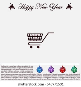 Vector shopping cart icon