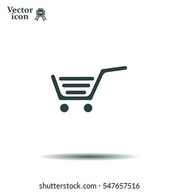 Vector shopping cart icon