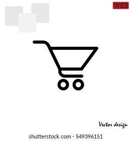 Vector shopping cart icon