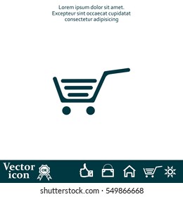 Vector shopping cart icon