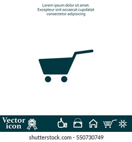 Vector shopping cart icon