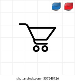 Vector shopping cart icon